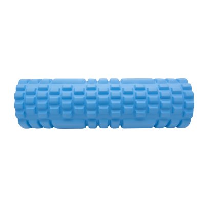 Массажный ролик для йоги и пилатеса ABS, 45*14см голубой-2