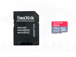 Карта памяти SDHC Micro SanDisk Ultra 32GB+ SD adapter